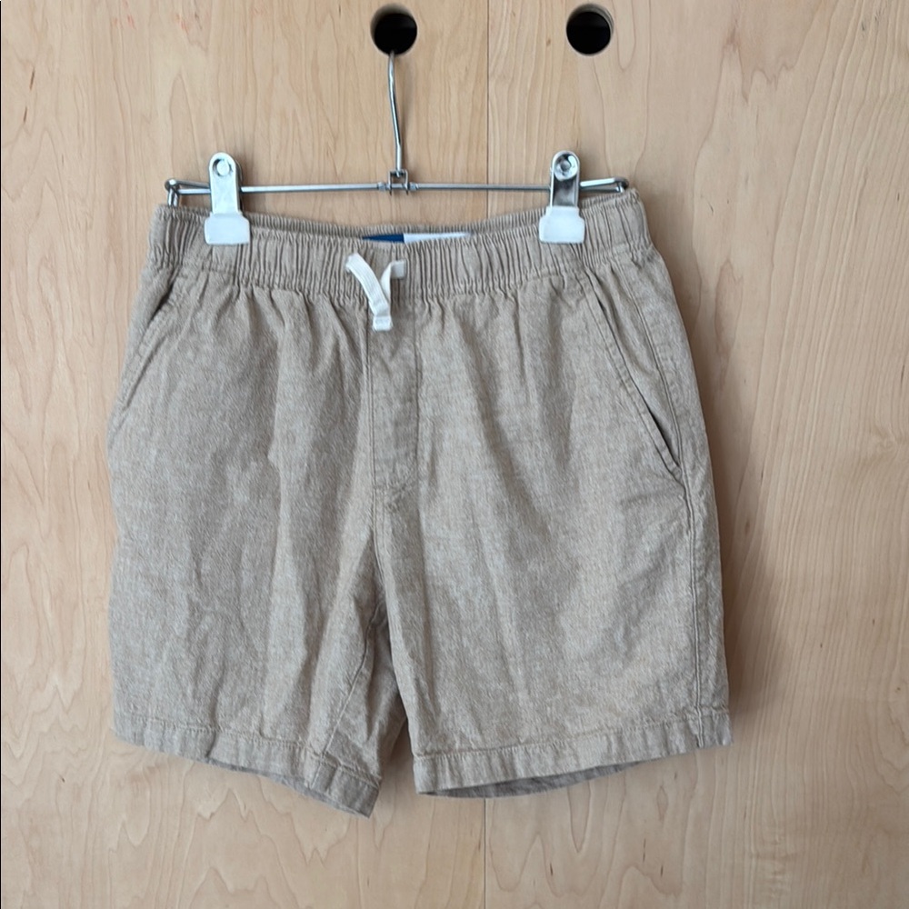 Old Navy Linen-Blend Khaki Drawstring Shorts